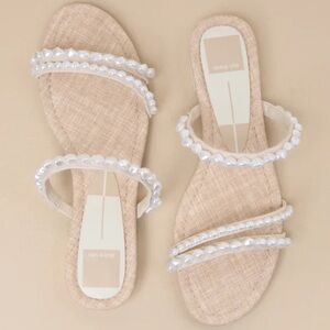 Dolce Vita Pearl Embellished Sandals